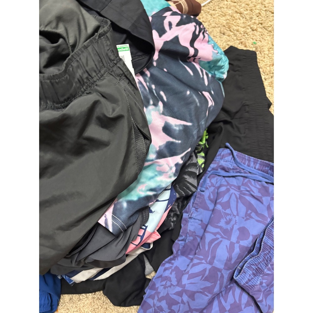 Mens Athletic Shorts Swim Trunks Bundle Adidas Reebok Old Navy SPL Medium Box